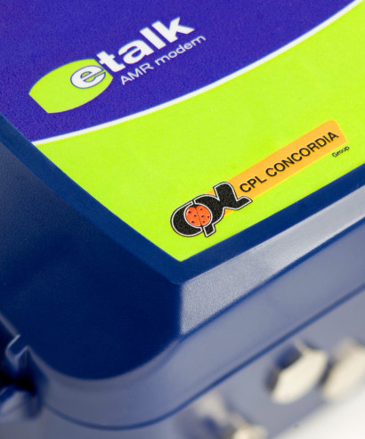 CPL, stalk AMR modem, energia, gas, obiettivo decentrabile, particolare, fotografia industriale, pubblicità, catalogo