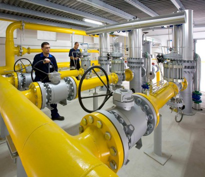 CPL, gas, capannone, energia, tecnici, specializzati, grandangolo, panoramica, fotocamera